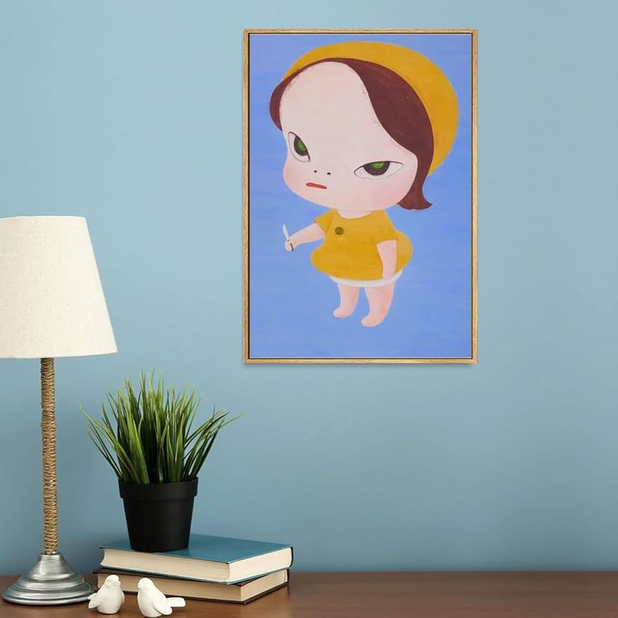 奈良美智「ハピネス：山羊飼いの子供たち」2003年 ポスター